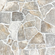Crazypave Travertine Silver Tumbled